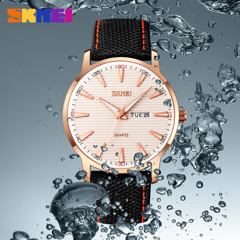 Canvas Strap Watch - SKEMI Multifunctional Waterproof Calendar Week Quartz