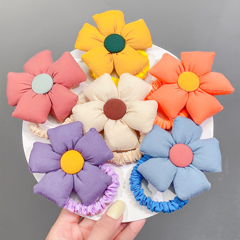 Silicone Band Women - Girls Cute Colorful Cotton Big Flower