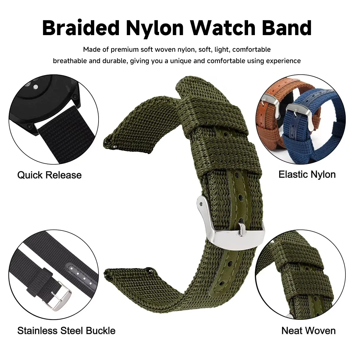 High Quality Nylon Canvas Watc – обзор и цена Canvas Strap Watch