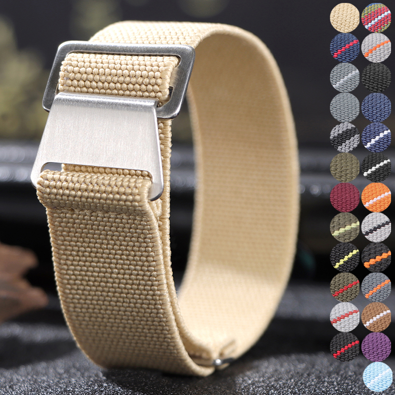18/20/22mm Elastic Nylon Watch – обзор и цена Parachute Strap Elastic