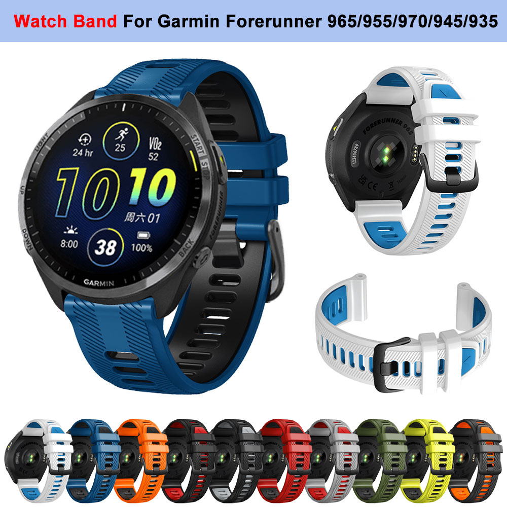 For Garmin Forerunner 965 955  – обзор и цена Silicone Watch Band 22Mm