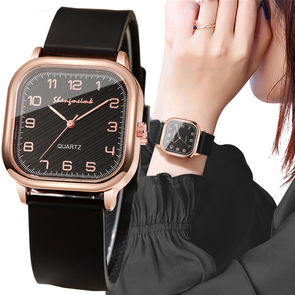 Fashion Square Women Watches C – обзор и цена Silicone Band Women