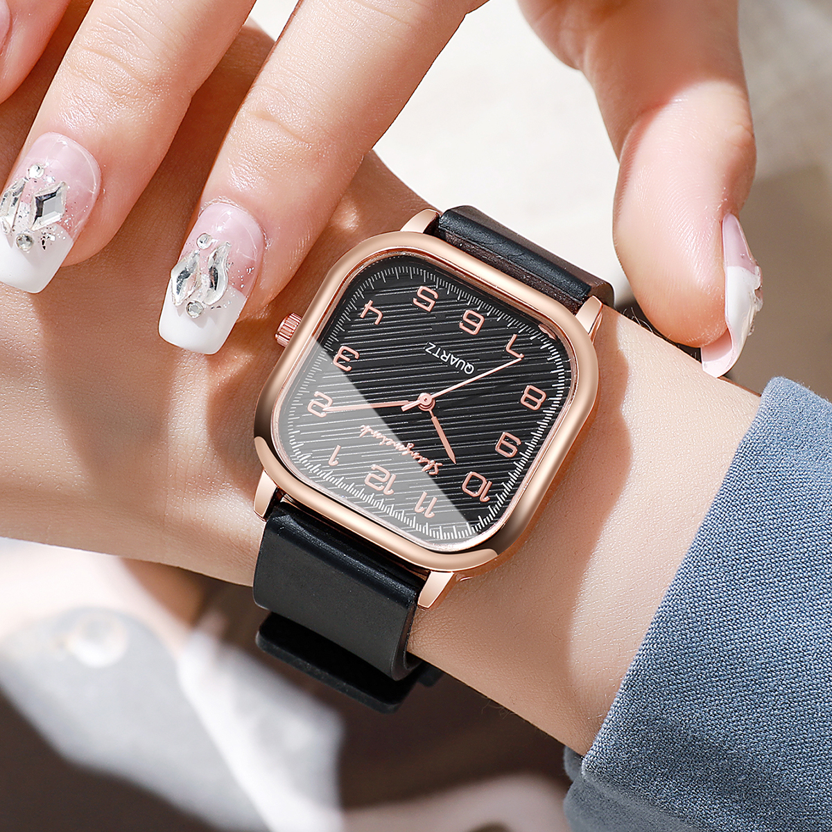 Fashion Square Women Watches C – обзор и цена Silicone Band Women