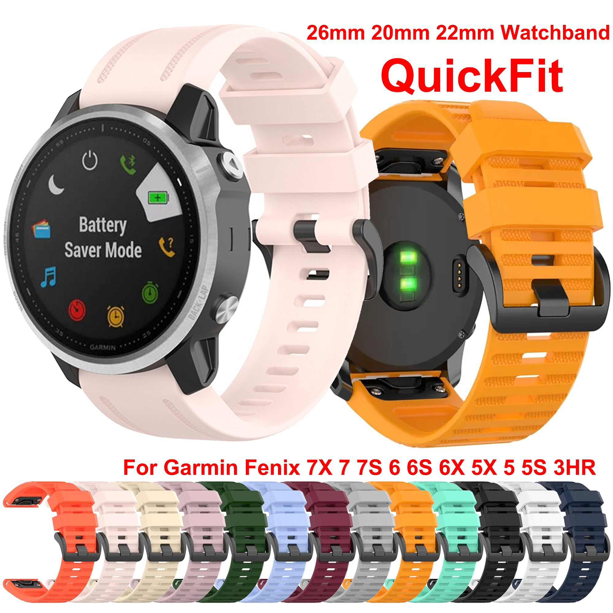 Watch Bands For Garmin Fenix 8 – обзор и цена Silicone Watch Band 22Mm