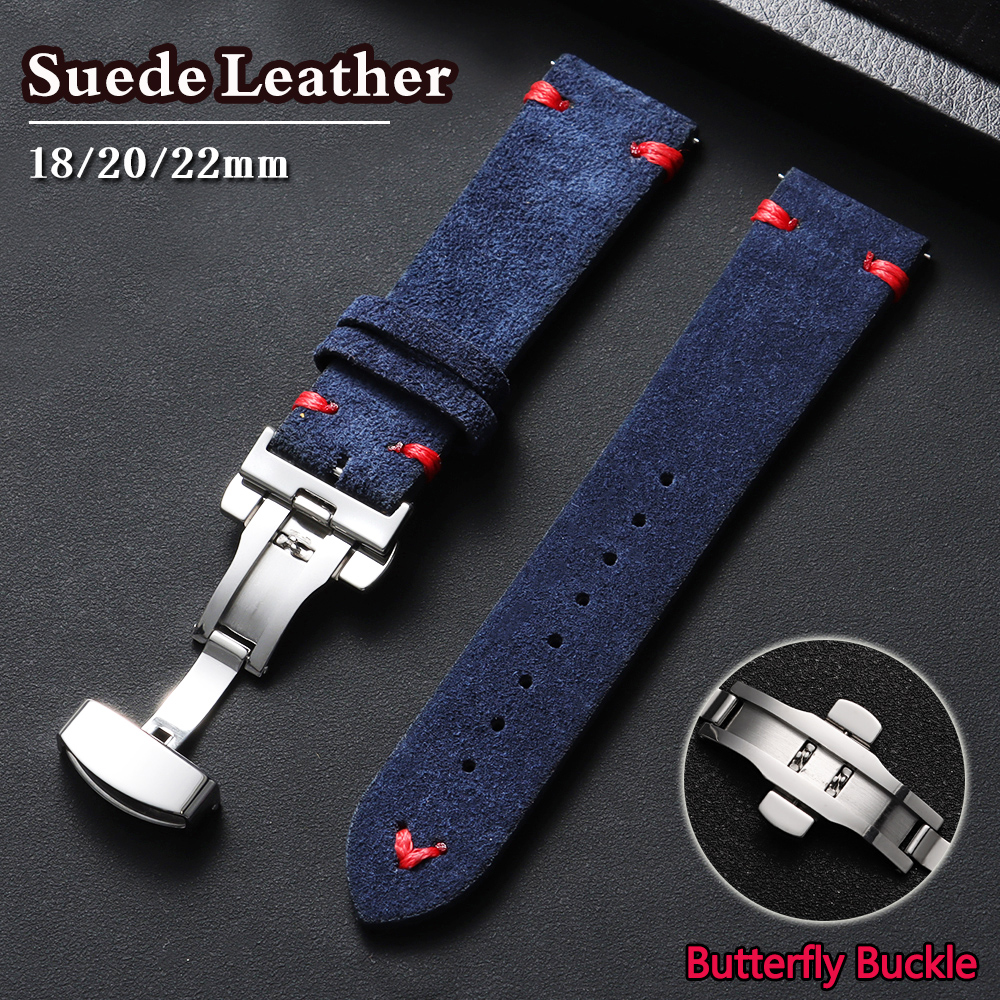 Suede Leather Watch Strap 18mm – обзор и цена Suede Strap Watch