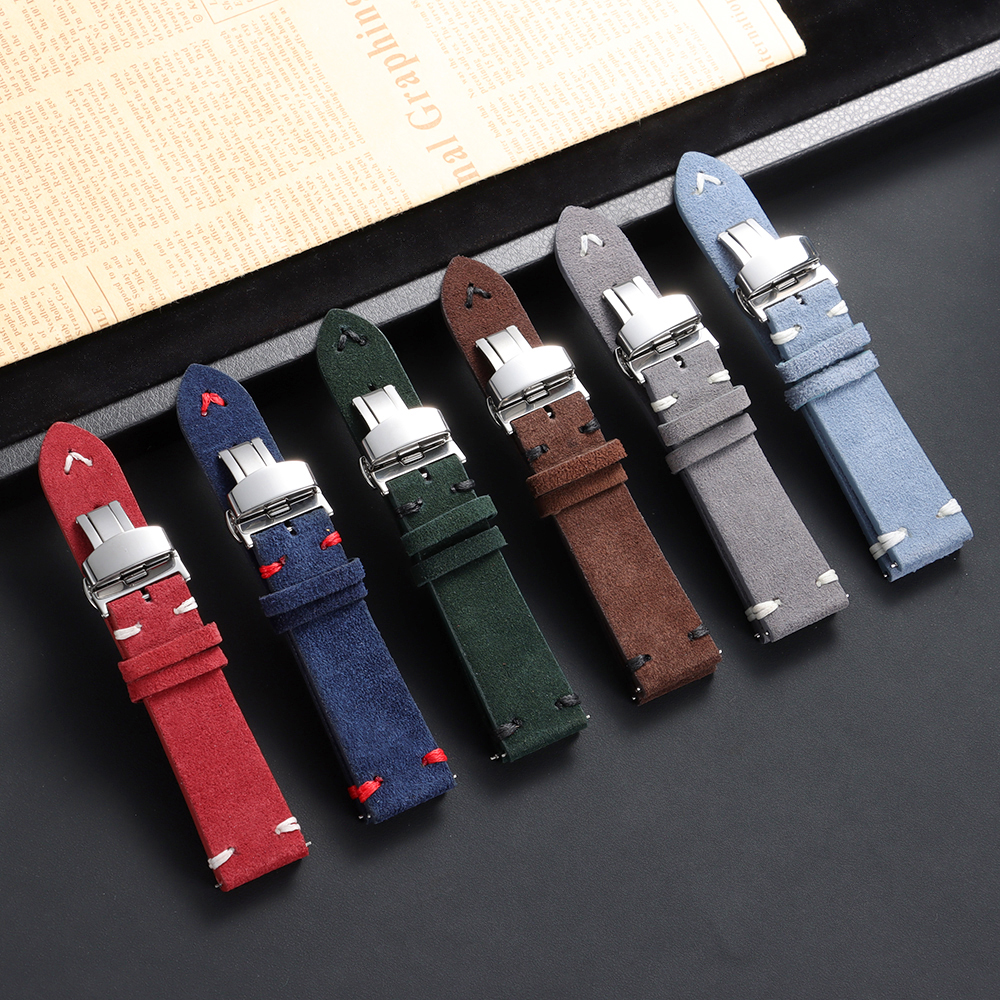 Suede Leather Watch Strap 18mm – обзор и цена Suede Strap Watch
