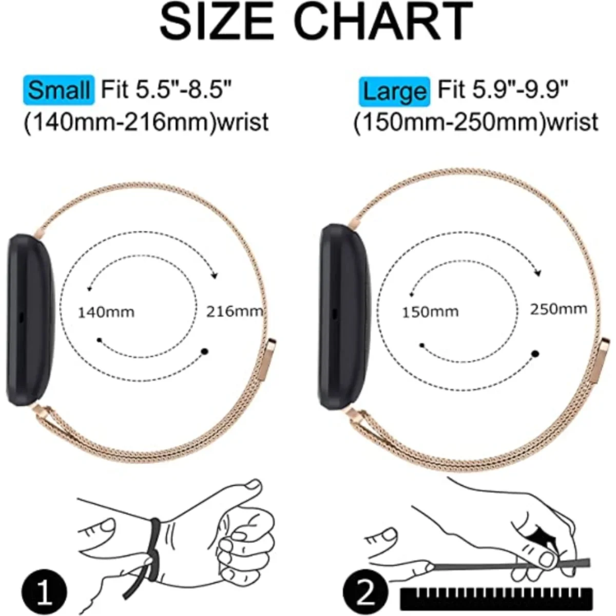 Milanese Strap for Fitbit Vers – обзор и цена Milanese Loop Magnetic