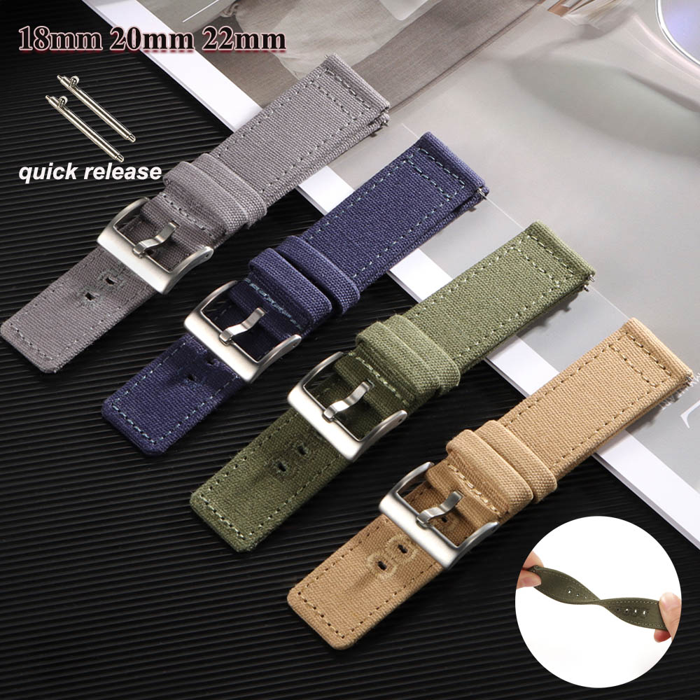 Nylon Woven Canvas Watch Band  – обзор и цена Perlon Strap Woven