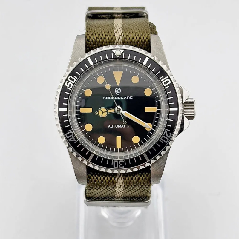 NH35 vintage 40mm sapphire gla – обзор и цена Tropic Strap Vintage
