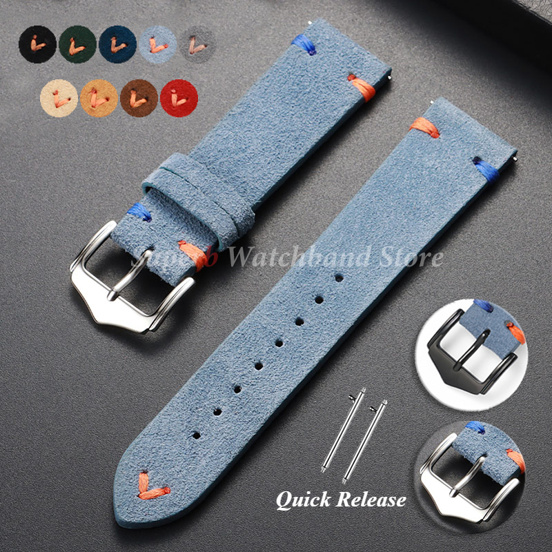 Suede Leather Watch Strap 18mm – обзор и цена Suede Strap Watch