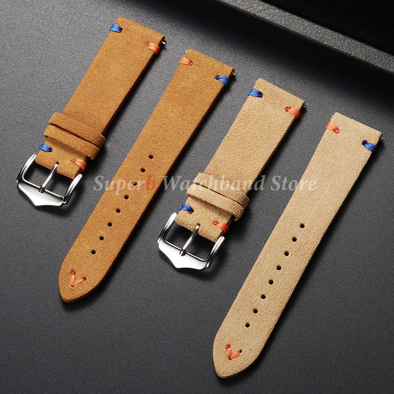 Suede Leather Watch Strap 18mm – обзор и цена Suede Strap Watch