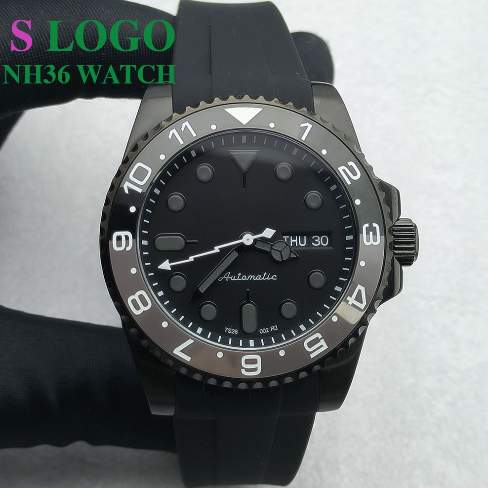 40MM NH36 Watch Black Men's St – обзор и цена Stainless Bracelet Diver