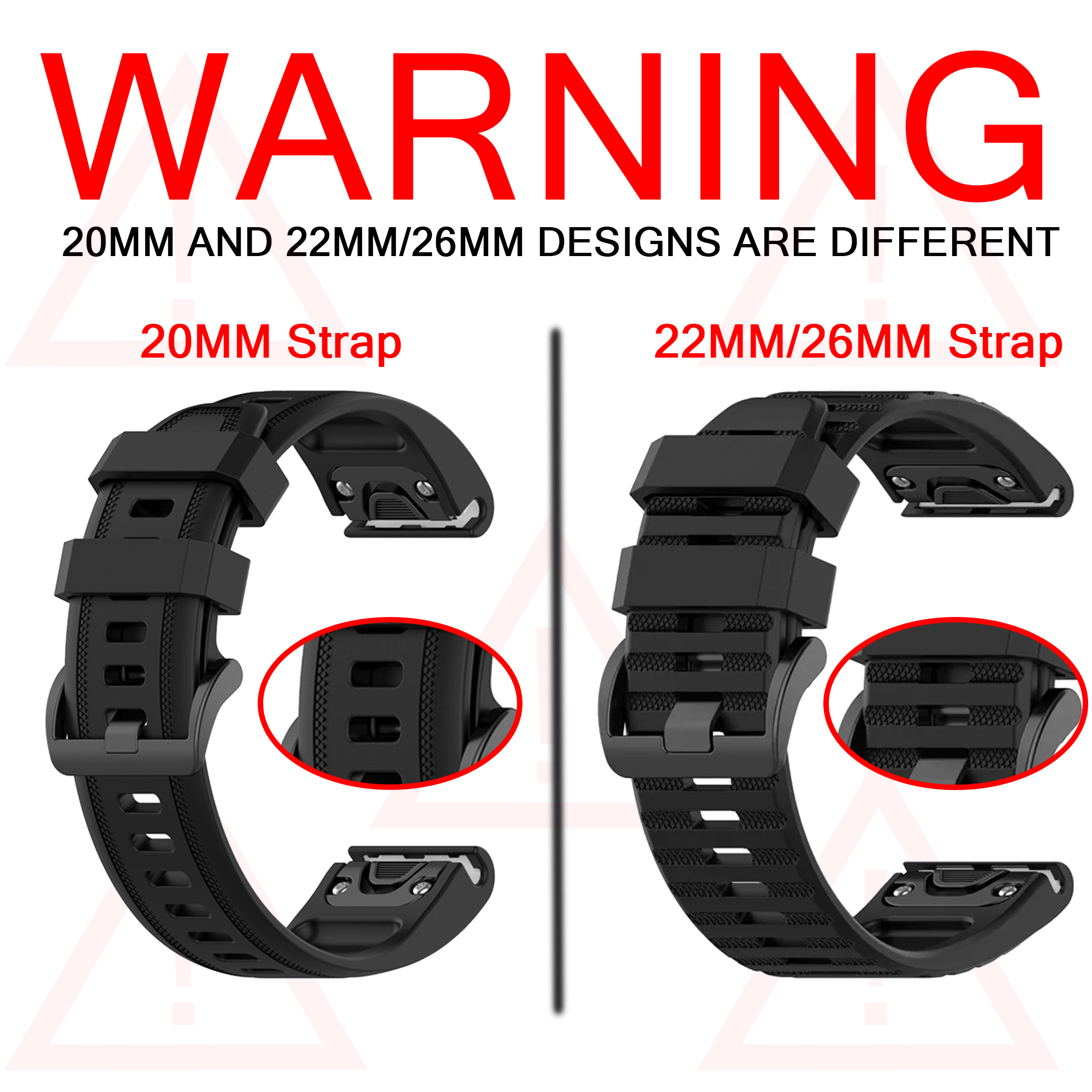 QuickFit 26mm 20mm 22mm Watchb – обзор и цена Silicone Watch Band 22Mm