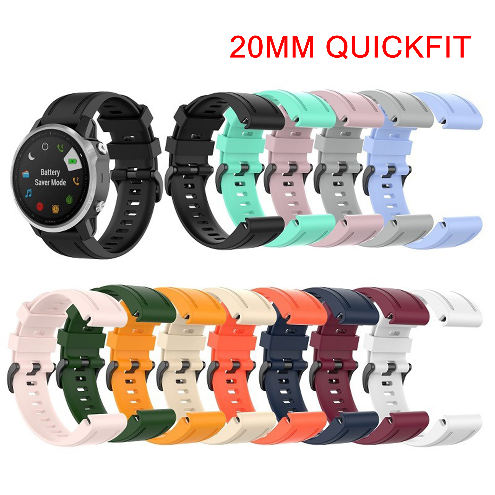 QuickFit 26mm 20mm 22mm Watchb – обзор и цена Silicone Watch Band 22Mm