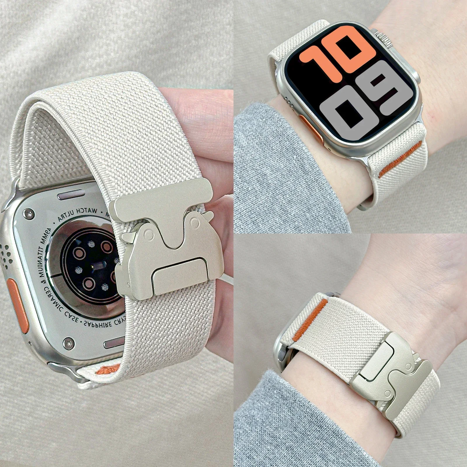 Nylon Strap for Apple Watch ba – обзор и цена Parachute Strap Elastic
