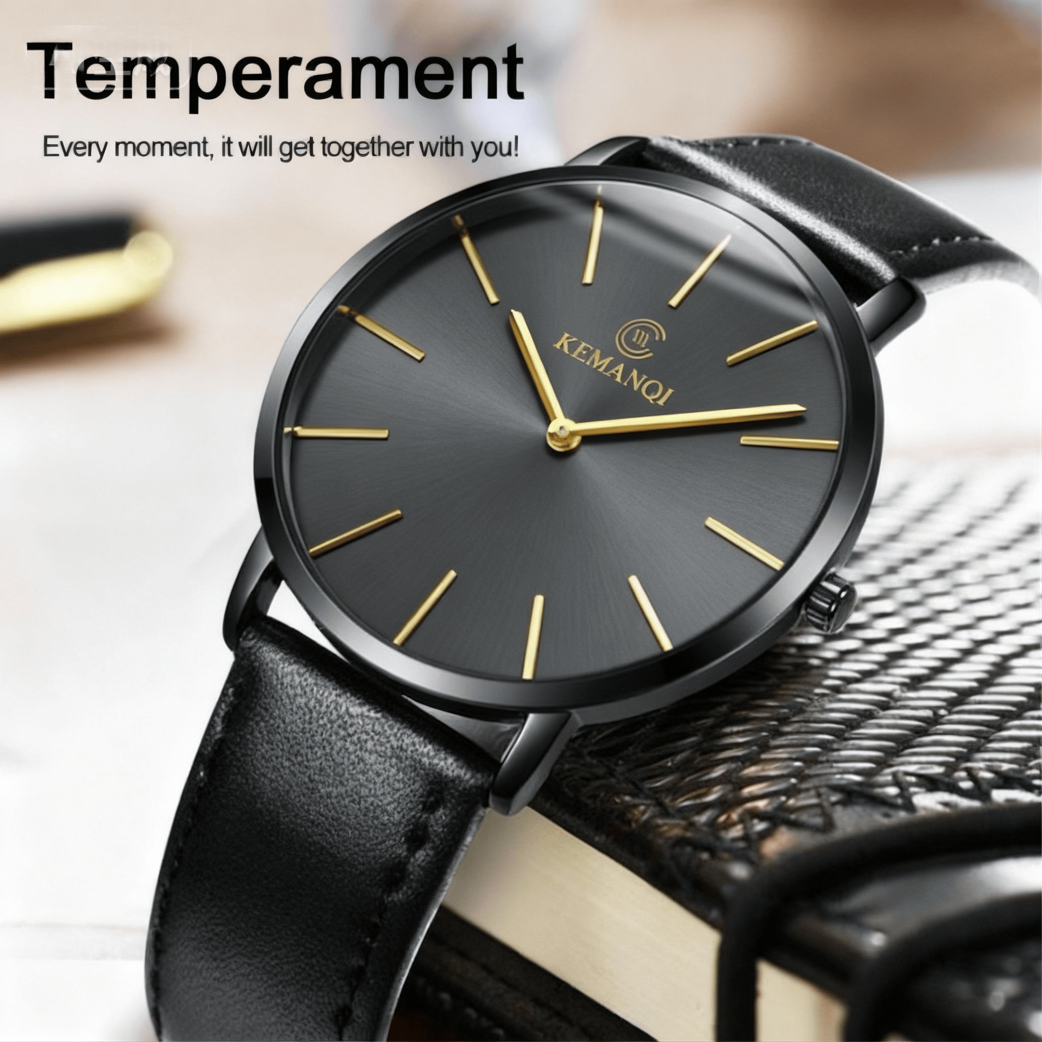 Fashion Ultra Thin Men's Quart – обзор и цена Leather Watch Band Men