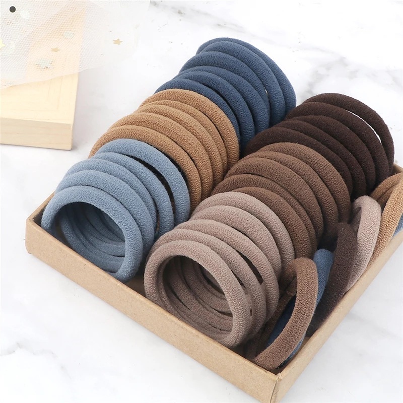 50PCS/Set Women Girls Basic Ha – обзор и цена Silicone Band Women