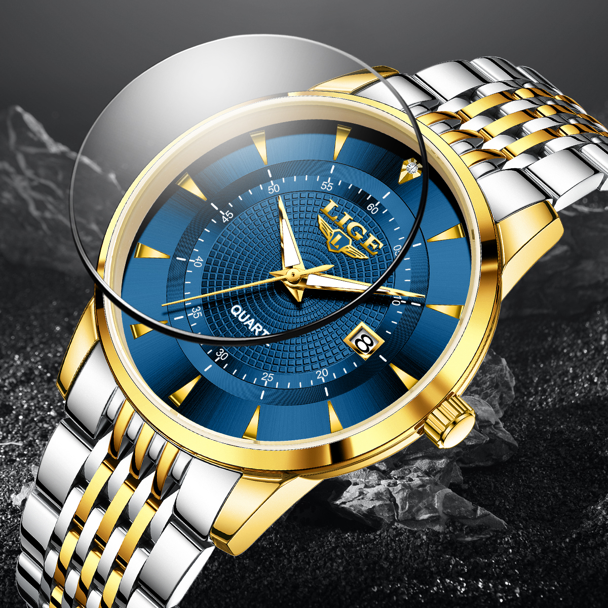 LIGE New 2025 Luxury Man Watch – обзор и цена Stainless Bracelet Diver