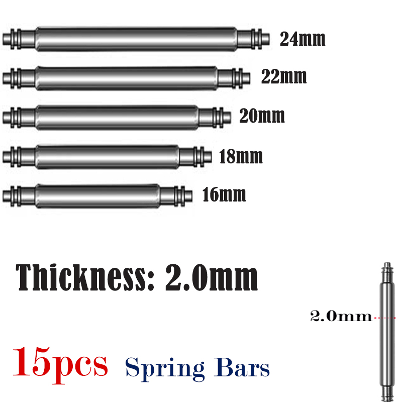 15pcs Watch Band Pin 2.0mm Dia – обзор и цена Spring Bar Tool Set