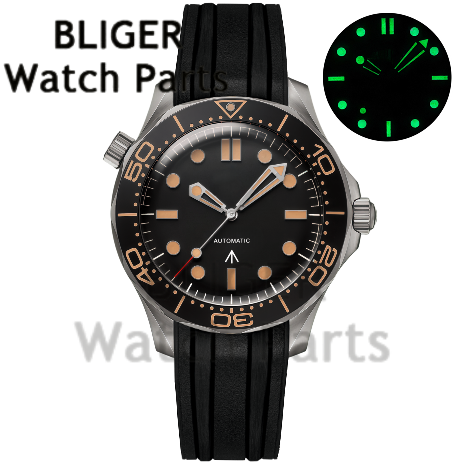 Customizable DIY 41mm Titanium – обзор и цена Stainless Bracelet Diver