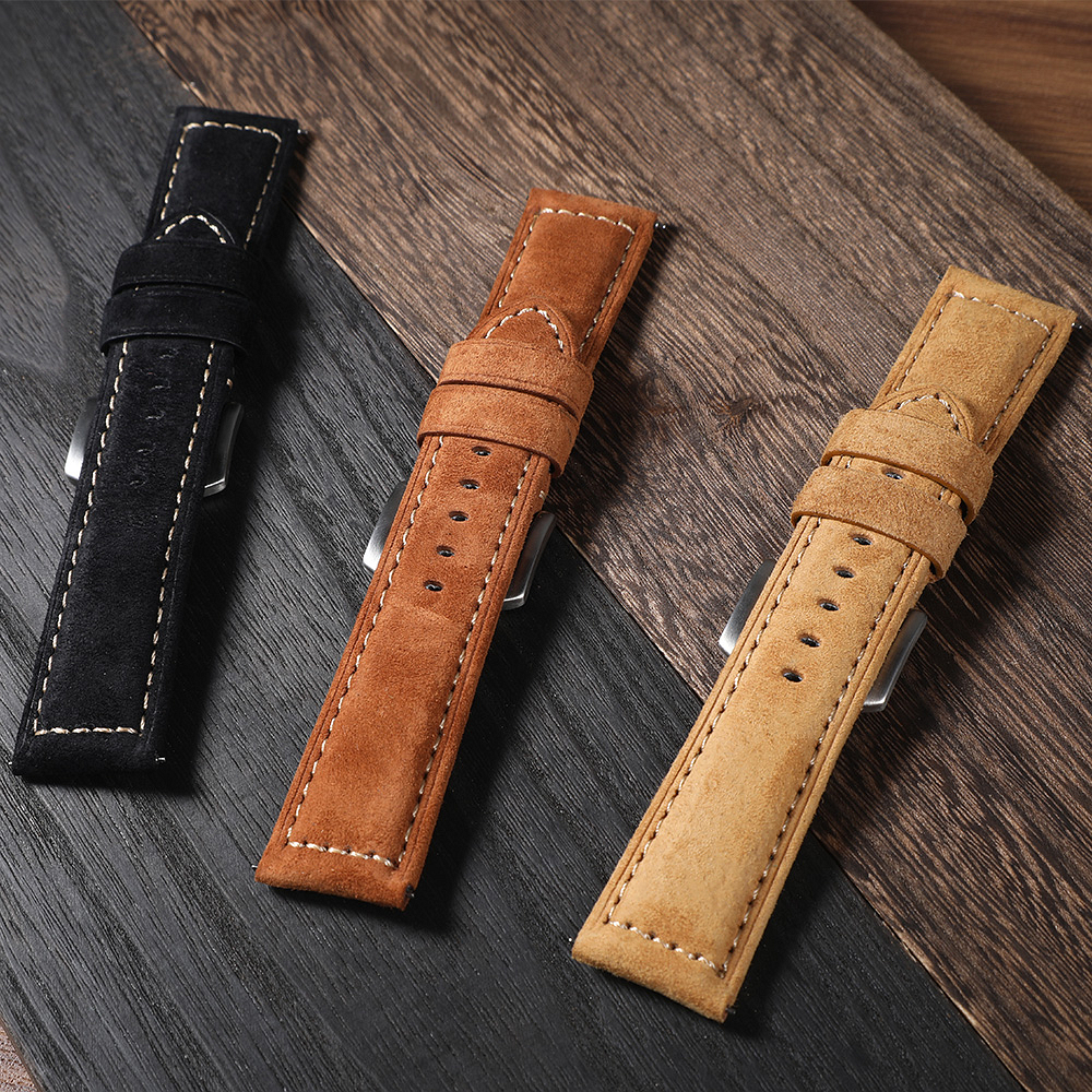 Genuine Suede Watch Strap 22mm – обзор и цена Suede Strap Watch