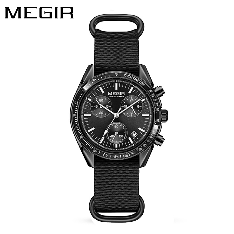 MEGIR 2247 New Luxury Men's Wa – обзор и цена Canvas Strap Watch
