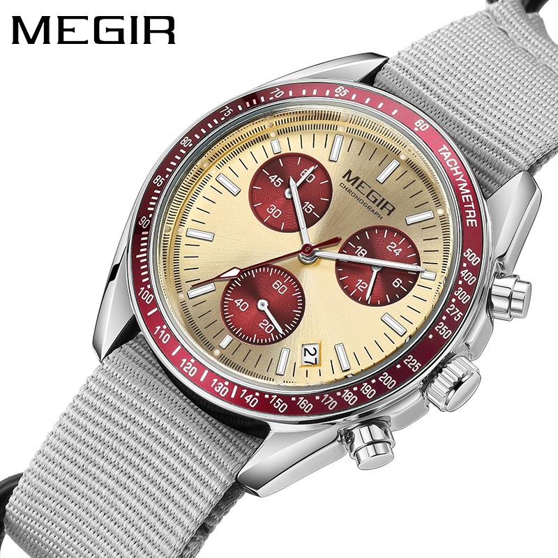 MEGIR 2247 New Luxury Men's Wa – обзор и цена Canvas Strap Watch