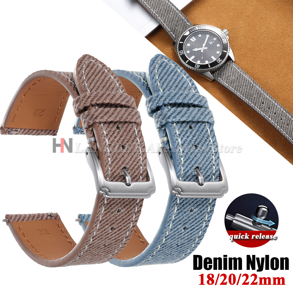 Denim Nylon Watch Strap Canvas – обзор и цена Canvas Strap Watch