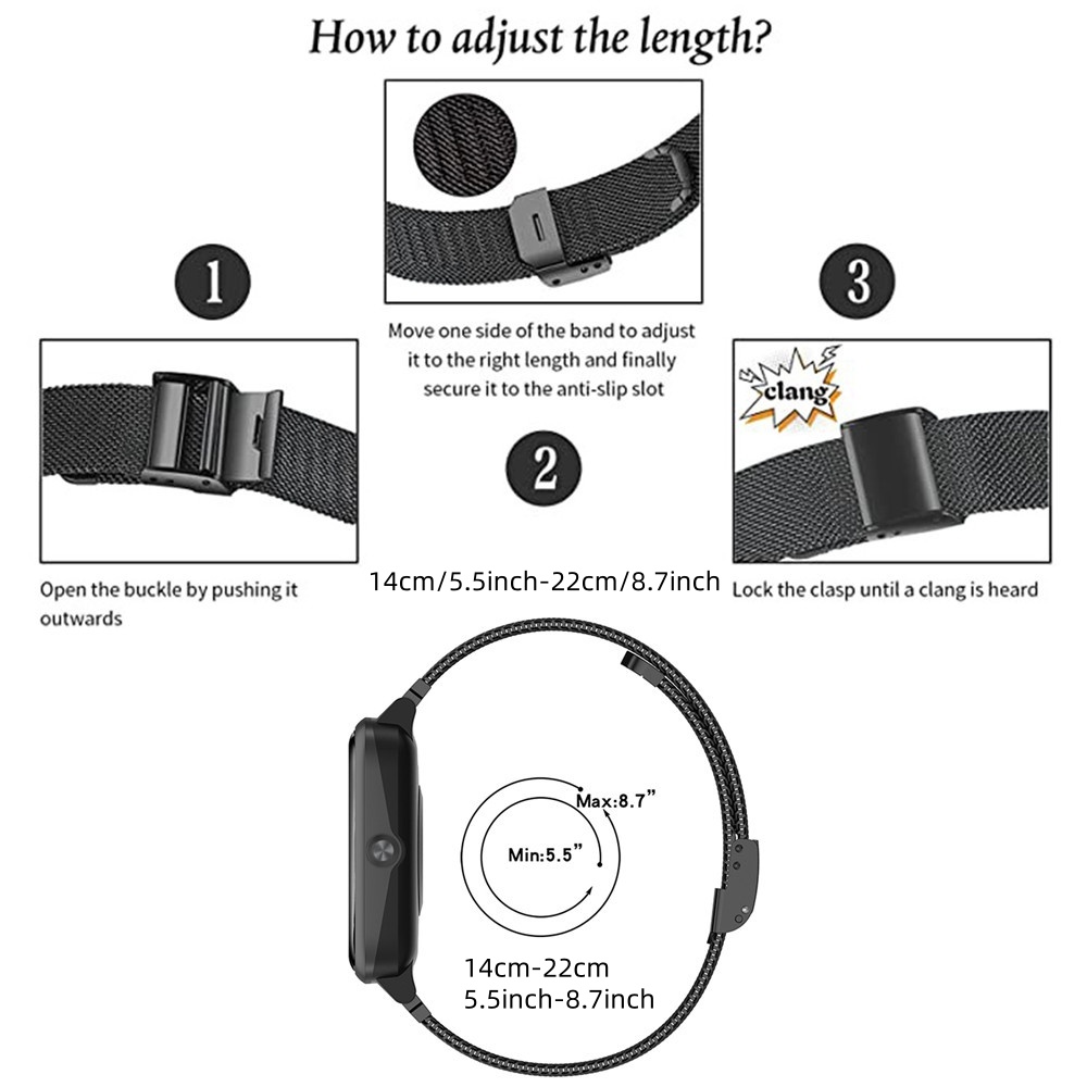 Metal Bands for Honor Watch 5  – обзор и цена Mesh Strap Metal