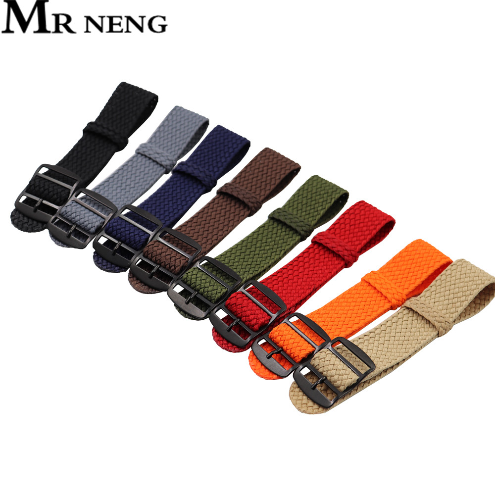 18mm 20mm 22mm Solid color For – обзор и цена Perlon Strap Woven