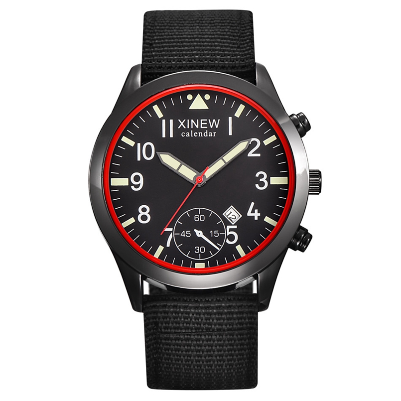 2020 XINEW Watches Men Fashion – обзор и цена Canvas Strap Watch