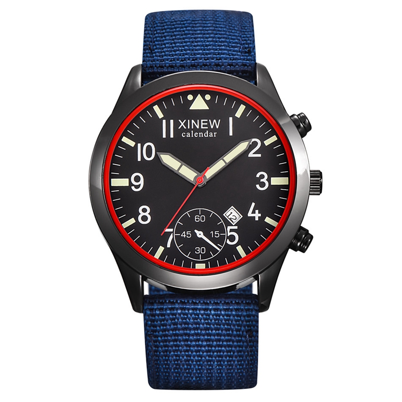 2020 XINEW Watches Men Fashion – обзор и цена Canvas Strap Watch