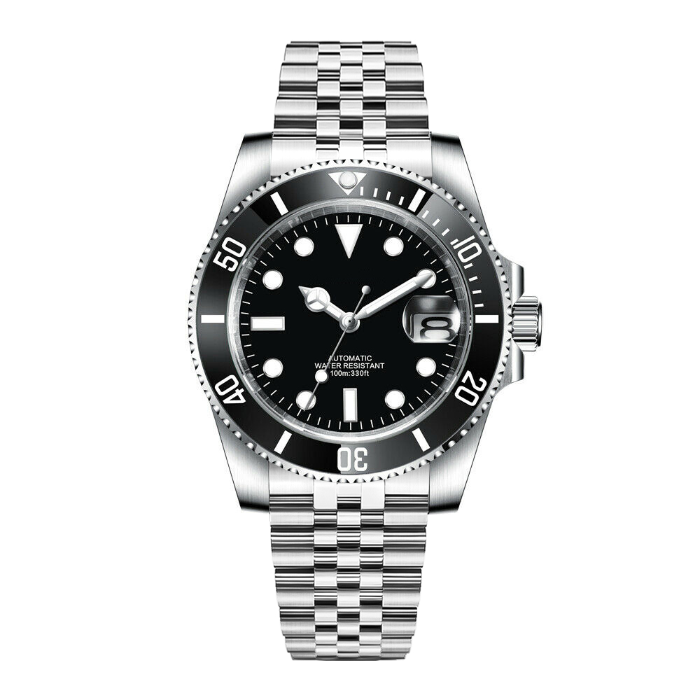 DIY Logo 40MM Dive Watch NH35  – обзор и цена Stainless Bracelet Diver