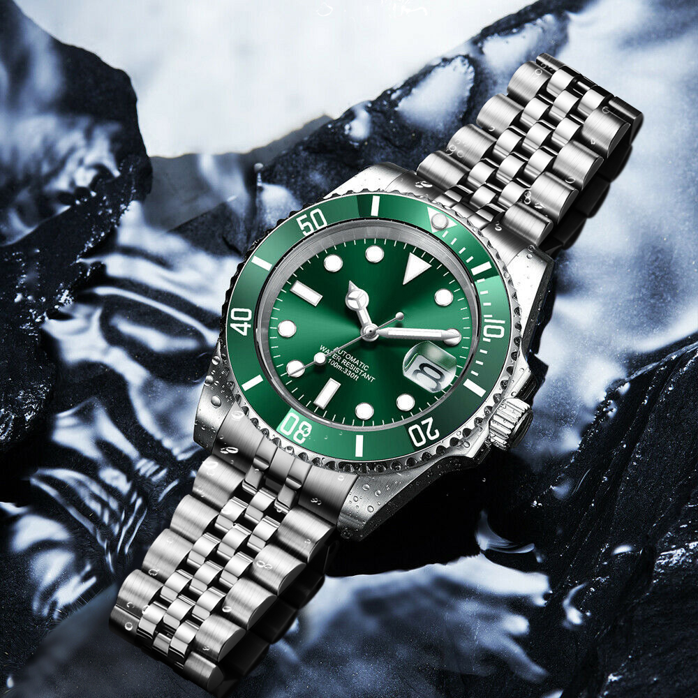 DIY Logo 40MM Dive Watch NH35  – обзор и цена Stainless Bracelet Diver