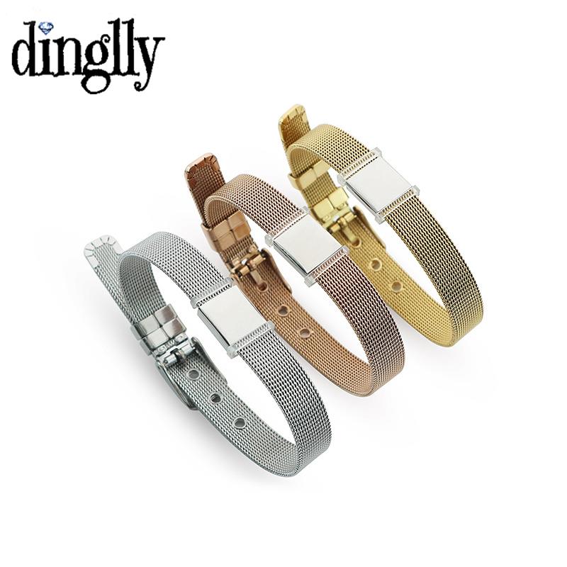 DINGLLY 10mm High Quality Stai – обзор и цена Mesh Strap Metal