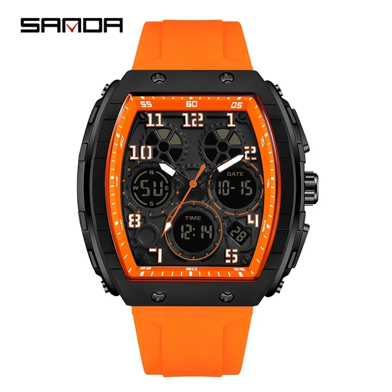 SANDA 6157 New Fashion Men's E – обзор и цена Rubber Strap Diver
