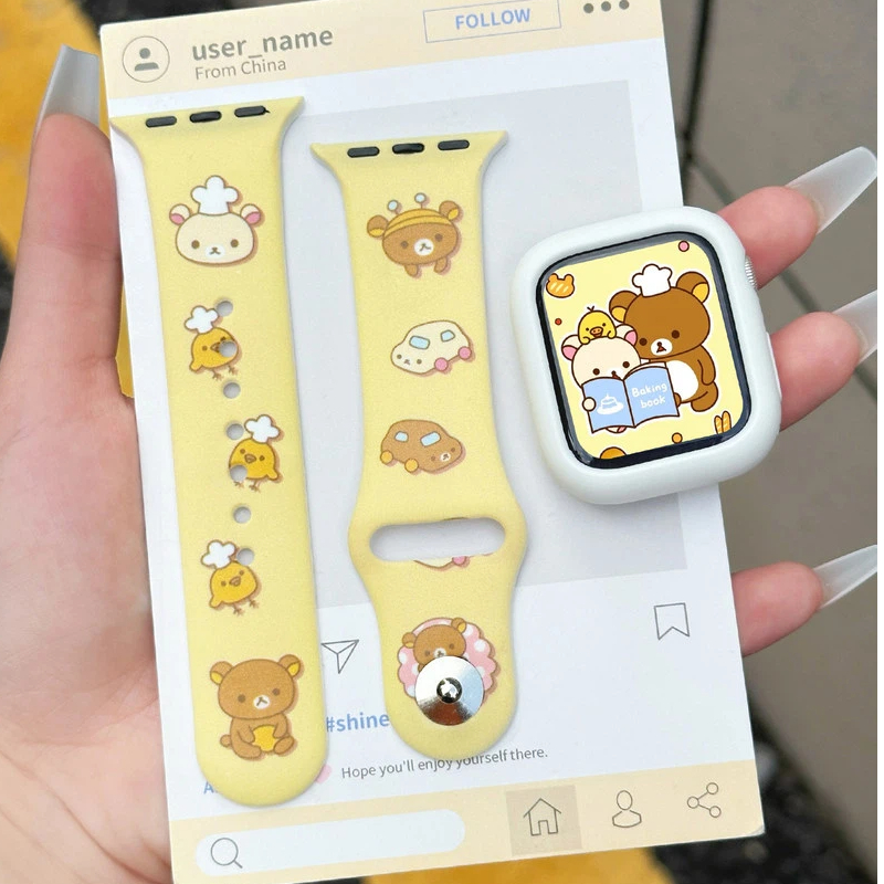 Cute Rilakkuma Print Silicone  – обзор и цена Silicone Band Women