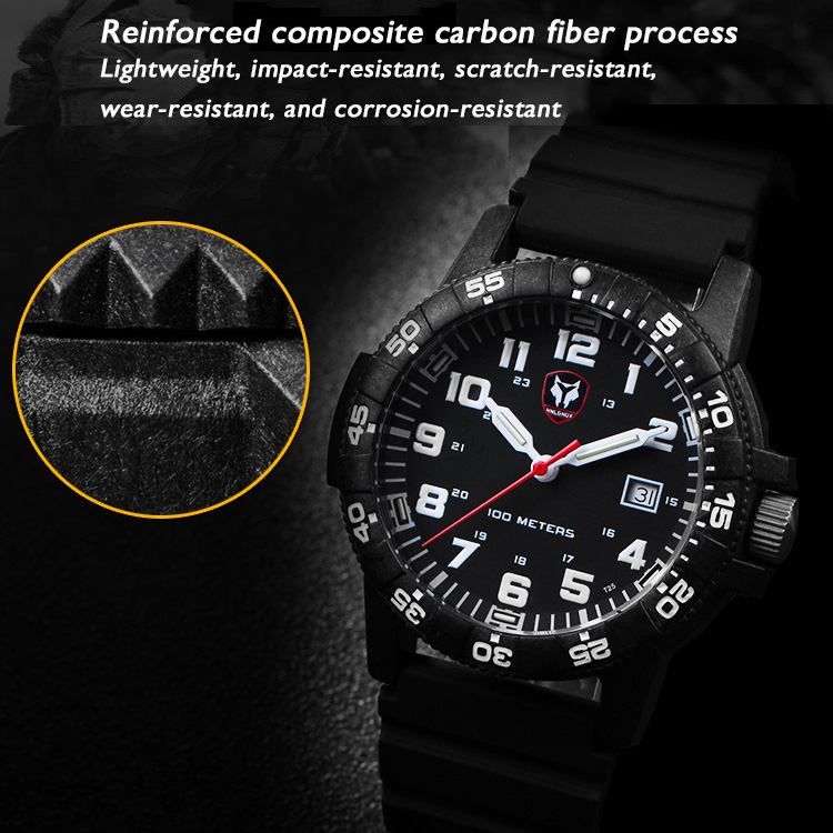 Hnlgnox Mens Pilot Watches Spo – обзор и цена Rubber Strap Diver