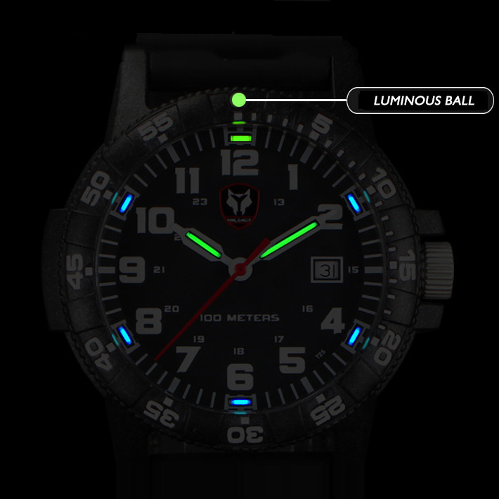 Hnlgnox Mens Pilot Watches Spo – обзор и цена Rubber Strap Diver