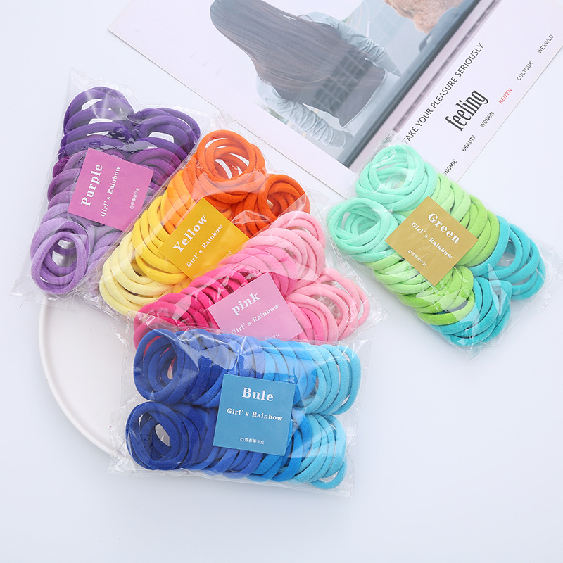50PCS/Set Women Girls Basic Ha – обзор и цена Silicone Band Women