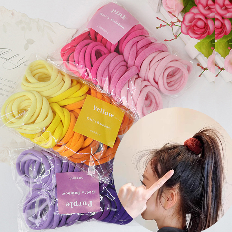 50PCS/Set Women Girls Basic Ha – обзор и цена Silicone Band Women