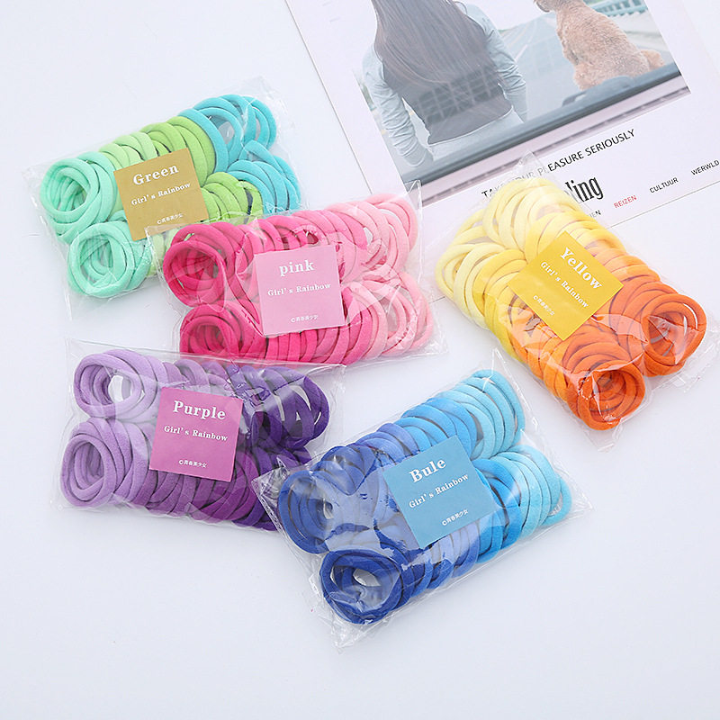 50PCS/Set Women Girls Basic Ha – обзор и цена Silicone Band Women