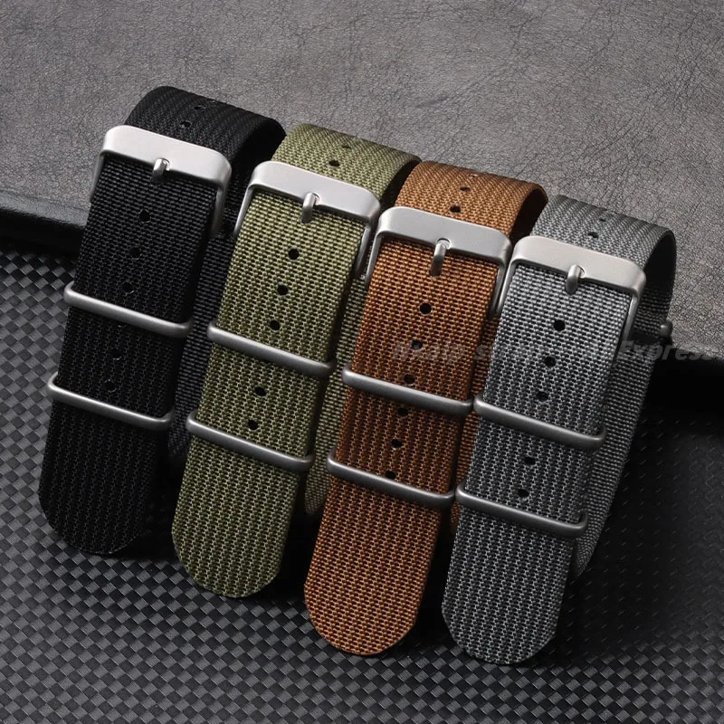 Ribbed Nylon Watch Strap 18mm  – обзор и цена Nato Strap Nylon