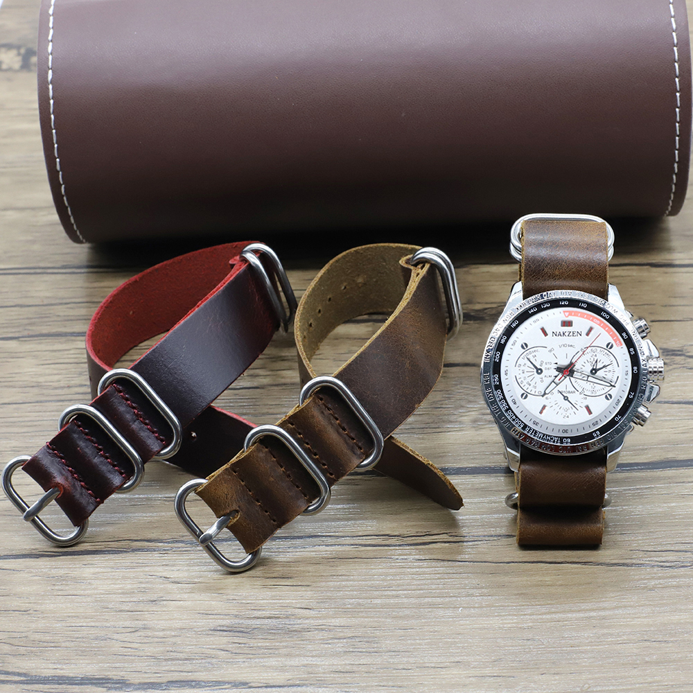 Genuine Leather Watch Band 18m – обзор и цена Suede Strap Watch
