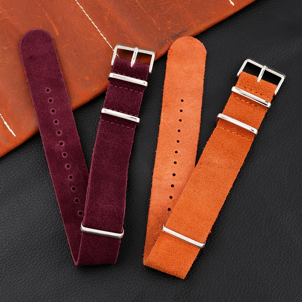 18mm 20mm 22mm Vintage Soft Su – обзор и цена Suede Strap Watch