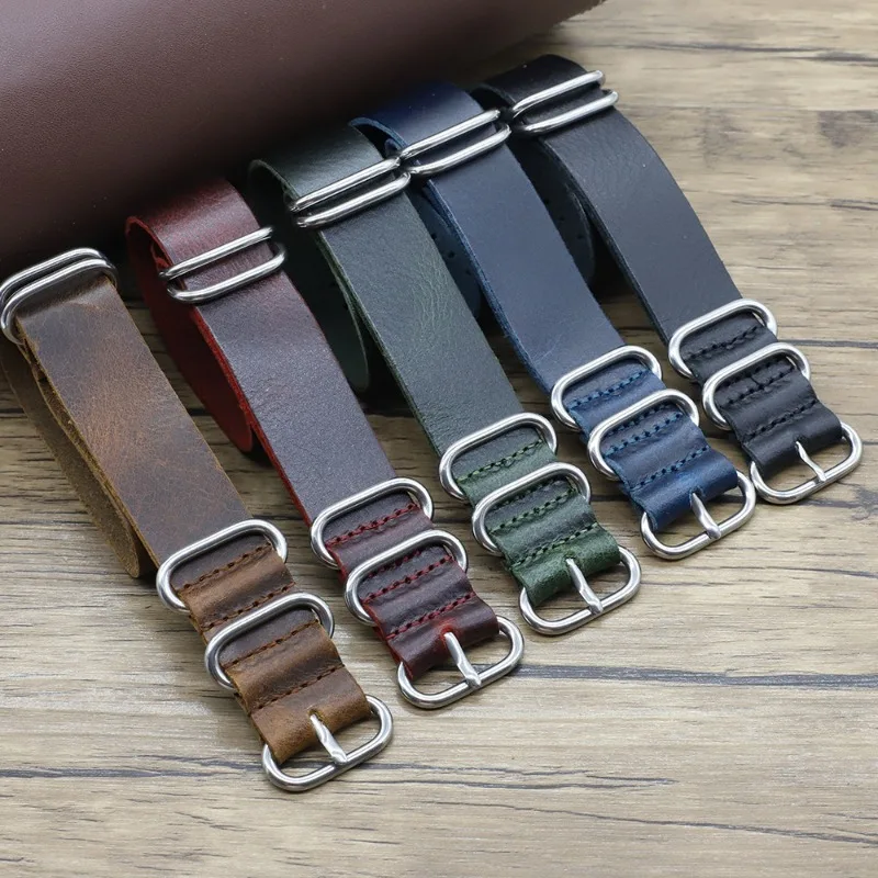 Vintage Genuine Leather Watch  – обзор и цена Nato Strap Nylon