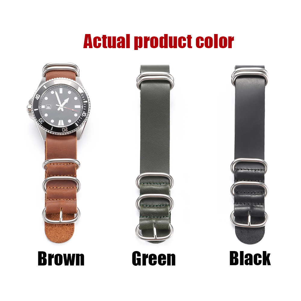 Vintage Genuine Leather Watch  – обзор и цена Nato Strap Nylon