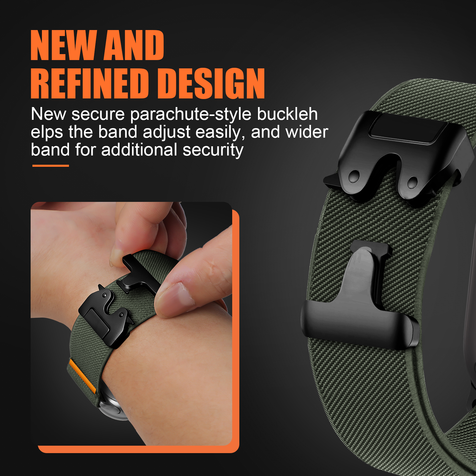 Straps For Apple Watch ultra 2 – обзор и цена Parachute Strap Elastic