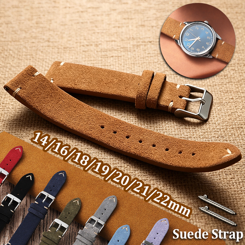 14 16 18 19 20 21 22mm Quick R – обзор и цена Suede Strap Watch