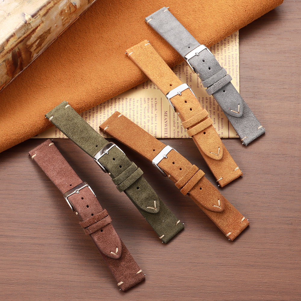 14 16 18 19 20 21 22mm Quick R – обзор и цена Suede Strap Watch